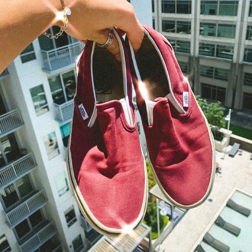 Broken-in Slip on Vans